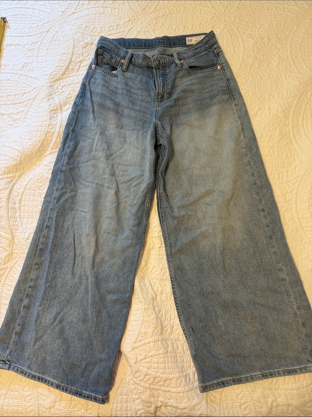 GAP Light Blue Wide-Leg Denim Jeans